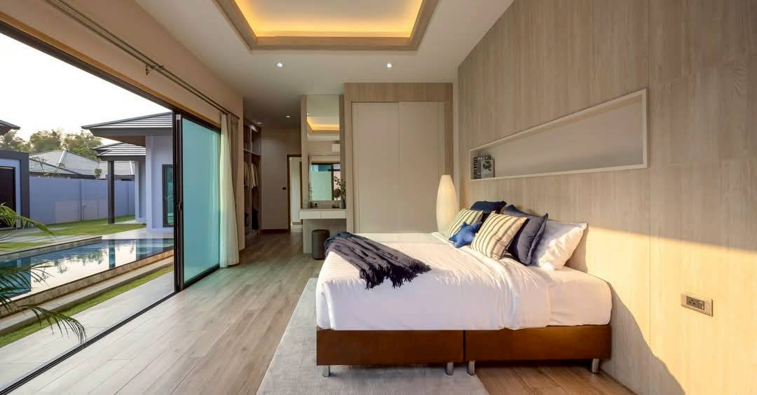 Pool villa master bedroom